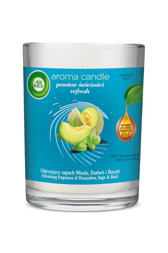 Air Wick Swieczka Dekoracyjna o zapachu Powiew Swiezosci.png